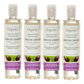 Pack 4 Jabón Facial Baba De Caracol Florigan® Humectante