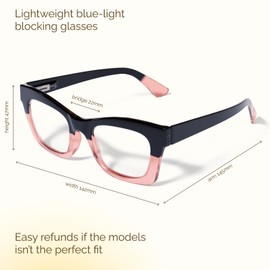 CCVOO 6 Pack Oprah Style Reading Glasses for Women Blue Light Blocking Computer Square Readers with Spring Hinge Men (A1 Mix, 5.5)