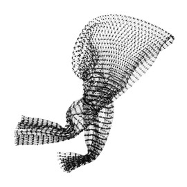 minkissy Elegant Rhinestone Mesh Headband Women's Headscarf Hair Bandana Mesh Scarf for Holiday Parties