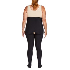 Marena LGLFW Women’s Lipedema Post-Surgical Girdle with FlexFit Comfort Ankle, 17-20 mmHg Compression, 14W-28W