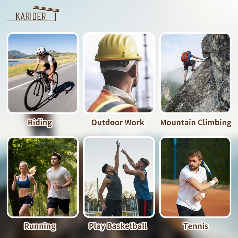 KARIDER 6PCS Cooling Helmet Liner, Cooling Skull Cap Helmet Liner,