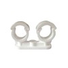 10 x fiXte Double Pipe Clips with Quick Lock Fastening