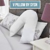 SYSN V Shaped Luxury Support Pillow Orthopaedic Maternity Extra Filled