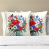 Uynfident July 4th Throw Pillow Cover 18x18inch Set of 2
