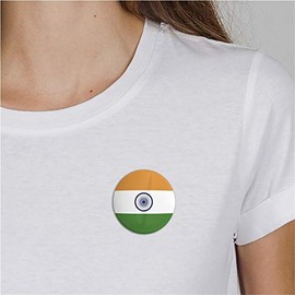 Hellweg Druckerei Button Badge India India Flag South Asia Flag Badge Gift Idea Badge Pin, Metal