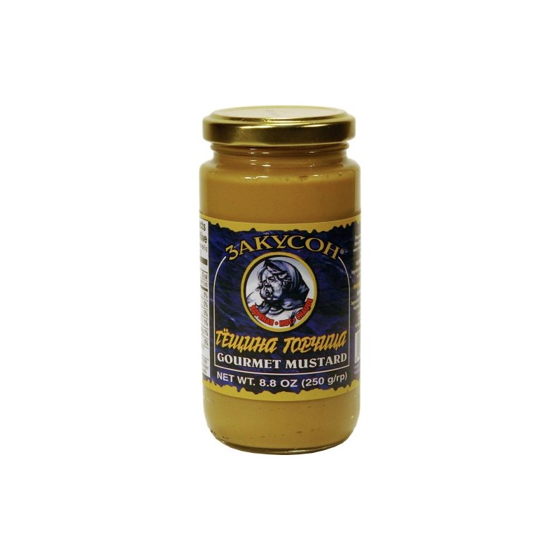 "HOT MUSTARD" (Sauces) "CANADA", Mustard Packaged in Glass Jar, 250g.