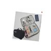 2단 전자기기 파우치 블랙 이어폰파우치 여행용멀티파우치 케이블파우치 2-Layer Electronic Device