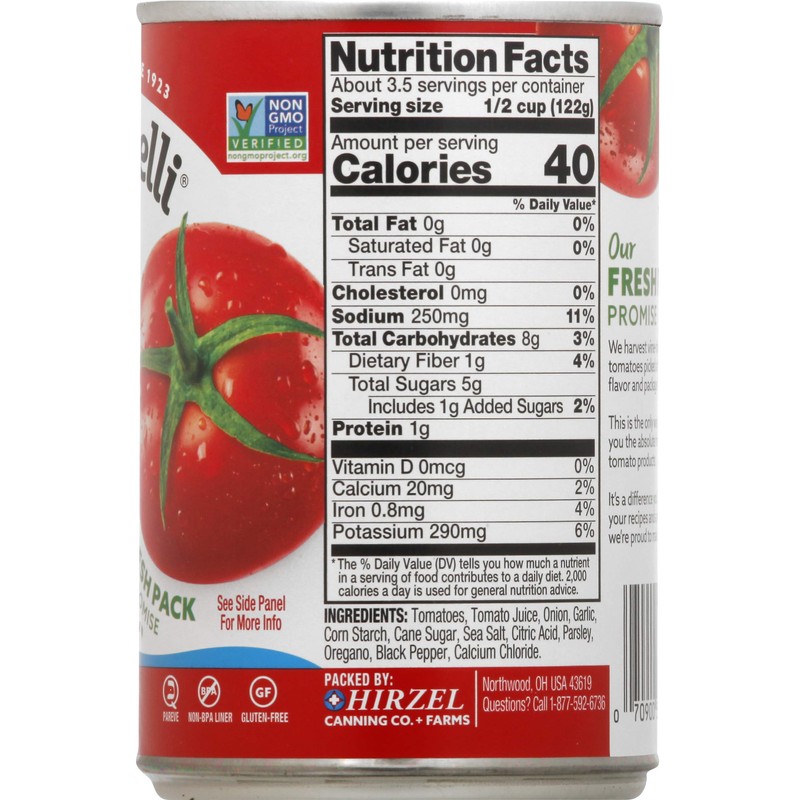 Dei Fratelli Chopped Tomatoes with Onion & Garlic - All