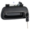 Osompar Exterior Tailgate Handle with Key Lock Cylinder Compatible with