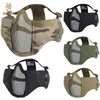 ONETIGRIS 6" Foldable Half Face Mesh Mask with Ear Protection,