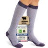 Iambamboo Merino Wool Compression Socks for Women Men, 15-20 mmHg