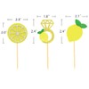 Juego de 24 piezas para decoración de magdalenas de limón