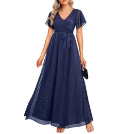 Mother of The Bride Dress Groom Navy Blue Formal Wedding Guest Evening Gown Prom Gala Elegant Bridesmaid Long Dress 2025