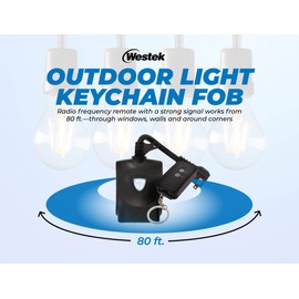 WESTEK Outdoor Remote Control Outlet Switch Kit with Wireless Receiver (RFK326LC)