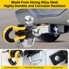 MaxxHaul 51008 Tri-Ball Hitch with Hook & Rotatable D-Ring Shackle,