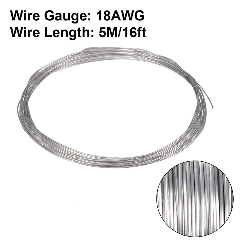 TOP-VIGOR 1mm 18AWG Heating Resistor Wire, 5M Wrapping Nichrome Resistance