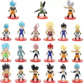 Anime Dragon Ball Colección Figuras De Juguete 21 Piezas