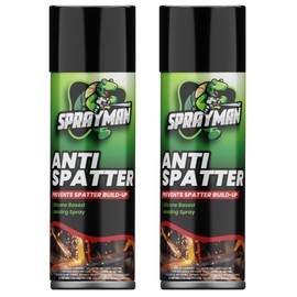 Sprayman Anti Spatter Welding Spray - (2x12.3 oz) Welding Anti-Adhesion Protection for Nozzles & Torches, Suitable for TIG and MIG, Prevents Weld Splatter, Non-Flammable After Use | 2 Pack