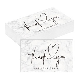 Parthan 50 Pcs Thank You Cards with Envelopes, Thankyou Card Multipack, Elegant Appreciation Note Cards for Business, Wedding and Personal Gratitude Messages