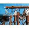 1 ONE Navajo talking stick 14" w/dangle beads & Stone