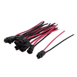 ACROPIX Universal T5 Socket Holder Wiring Wire Harness Connector Black - Pack of 10