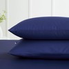 Bianca 200 Thread Count Cotton Percale Standard Pillowcase Pair Navy