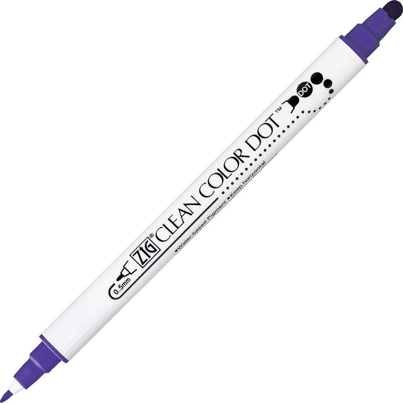 Kuretake TC-6100/6V Water-Based Pen ZIG Clean Color Dot 6 Colors
