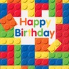 Building Blocks Birthday Party Napkins, 16ct