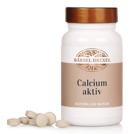 Calcium Tablets High Dose Vegan (Pack of 140) from Red Algae with Vitamin D3 + K2 Bones, Teeth 100% Natural Made in Germany BÄRBEL DREXEL®