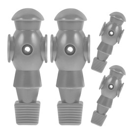 FAVOMOTO 4pcs Foosball Player Foosball Replacement Players Soccer Player Statues Foosball Table Parts Rod Foosball Men Tabletop Soccer Players Table Soccer Player Environmental Resin Grey