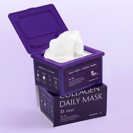 Beaudiani 31 sheets of large-capacity peptide collagen mask pack for elasticity, soothing moisture, 1 pack per day / 뽑아쓰는 대용량 펩타이드 콜라겐 마스크팩 31매 탄력 진정 수분 충전 1일1팩