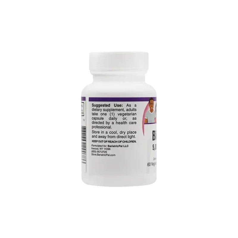 Bariatricpal Biotina 5000mcg Cápsulas Fácil De Tragar 60ct