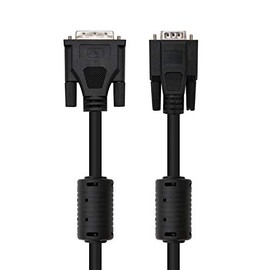 Monkey Ladder DVI to SVGA Cable with ferrite for monitor, male-male, DVI 18+5/M-HDB15/M, black, 3mts
