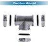ZM Heavy Duty Brass 3-Way Tee with Slip Joint Connection,