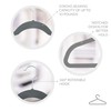 Simplify Extra Wide 21” Velvet Coat Hangers | 6 Pack