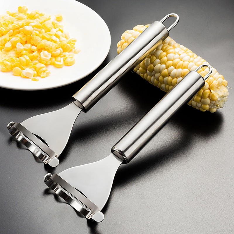 Bntyok 2PCS Corn Planer Cutter Thresher Peeler Corn Thresher Cob