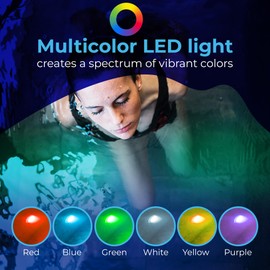 Multi Color LED Light for Cold Plunge, Ice Baths, Pools, Tubs, Spa's, Hot Tubs & More - Versatile & Waterproof Lighting with Dynamic Color Options - Durable & Flexible Underwater LED Lights