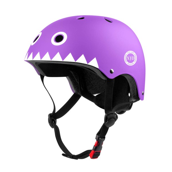 XJD Helmet for Kids, Toddler, Kids, Lightweight, Breathable, Sports Helmet, CPSC Safety Standards, ASTM Safety Standards, Adjustable, Head Circumference: 21.7 - 22.4 inches (55 - 57 cm), Bicycle, Cycling, School, Skiing, Skateboarding, Protective Helmet 