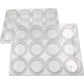 Princess-style Nail Case, Bead Case, Acrylic Container, Divider Container, Set of 24