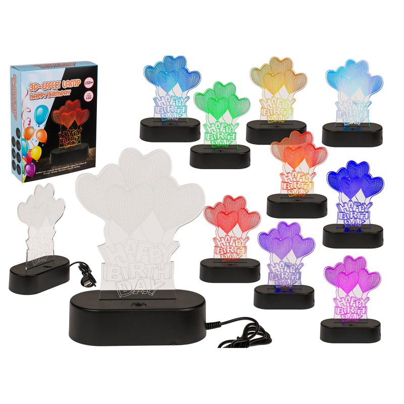 MIK funshopping 3D Light Night Light 3D Effect Lamp with
