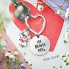 FABACH Love Keyring Guardian Angel Lucky Charm with Heart and
