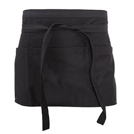 Dennys Unisex Money Pocket Workwear Apron (One Size) (Black)
