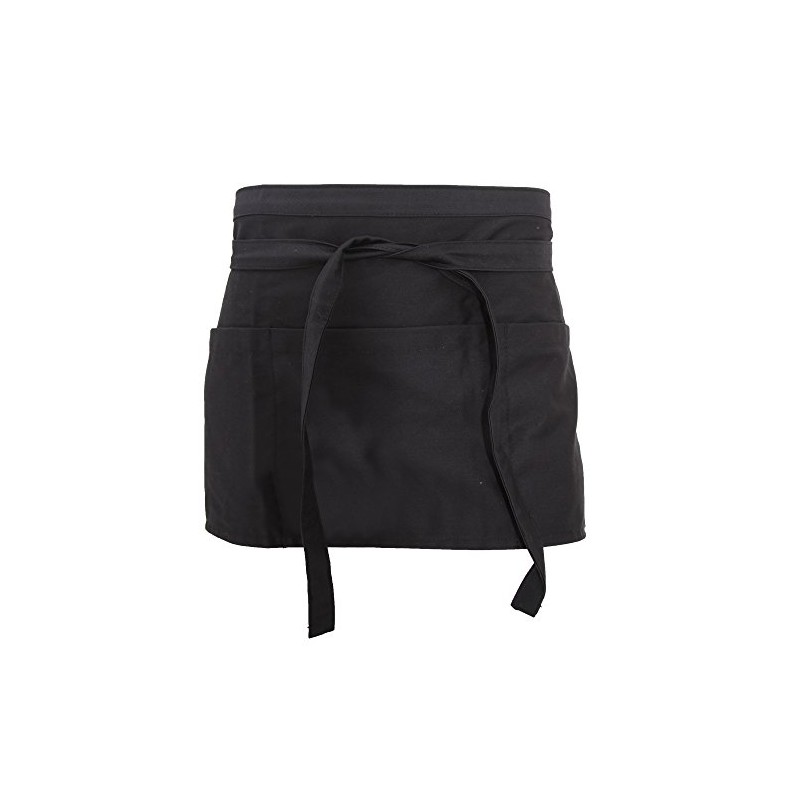 Dennys Unisex Money Pocket Workwear Apron (One Size) (Black)