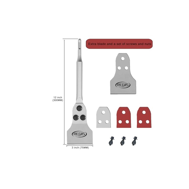 SDS Plus Floor Scraper 3 in. x 12 in. Wide