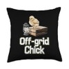 Baby Chicks in Homesteading with Off-grid Chick Throw Pillow