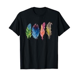 Colourful bird feathers T-Shirt