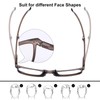 Large Frame Folding Reading Glasses for Women and Men Blue