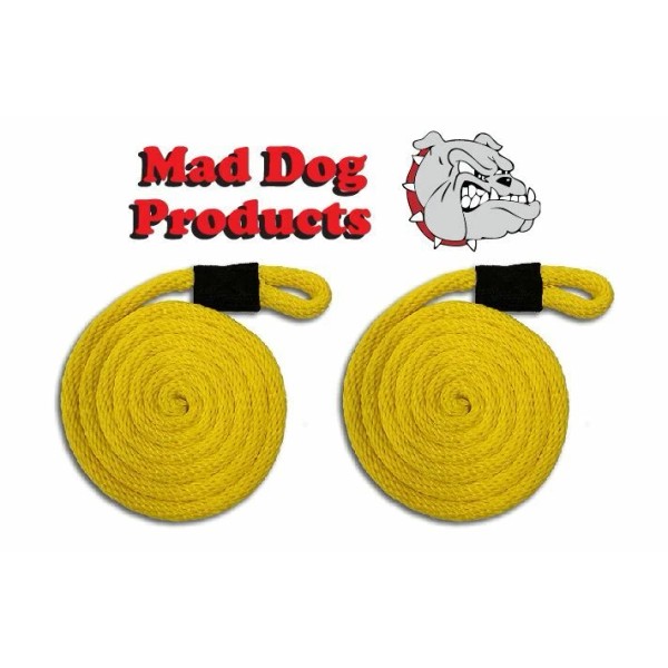 Mad Dog Yellow Fender Line - 1/4" x 5' -