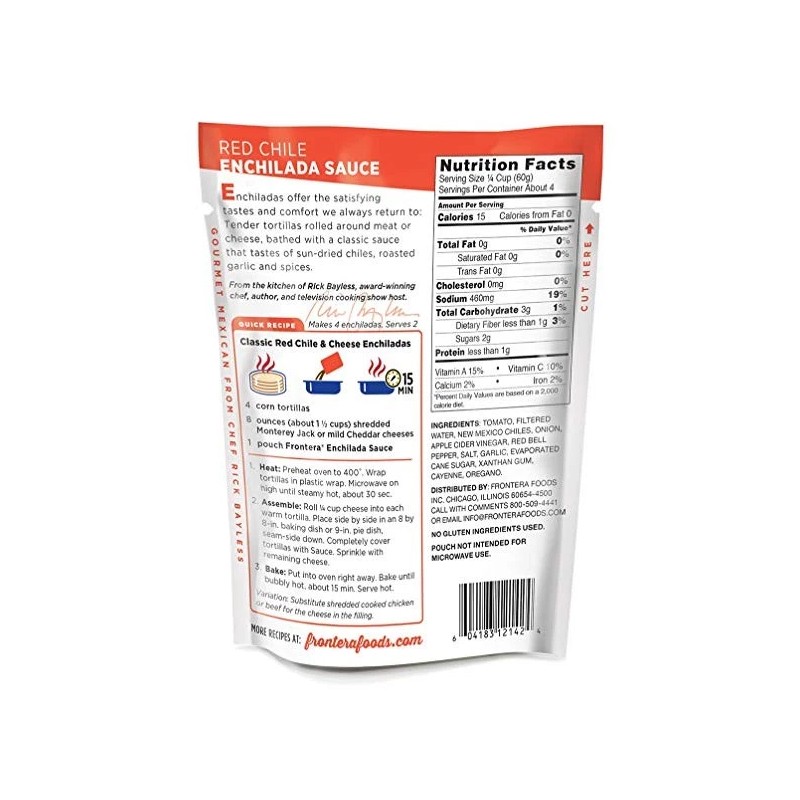 Frontera Foods Red Chile Enchilada Sauce, 8 Ounce