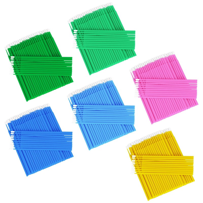 100 Pcs Micro Applicators Brushes, Micro Buds for Eyelashes, Eye